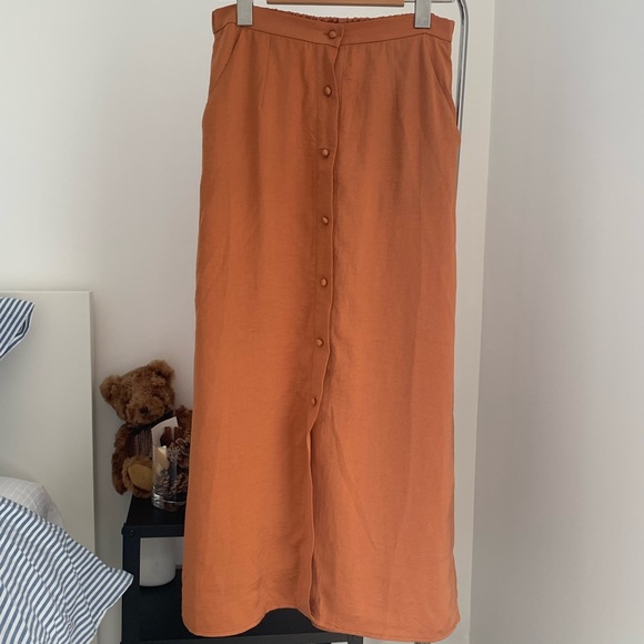 Midi Satin Skirt - Picture 2 of 5